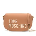 Love Moschino logo-lettering crossbody bag - Brown