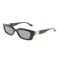 Karl Lagerfeld logo-engraved square-frame sunglasses - Black