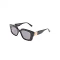 Karl Lagerfeld logo-engraved square-frame sunglasses - Black