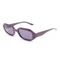 Karl Lagerfeld geometric-frame sunglasses - Purple