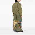 Maharishi Tiger vs Samurai-embroidered cargo trousers - Green