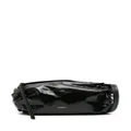 Jil Sander small logo-foil-print leather bag - Black