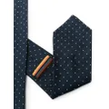 Paul Smith polka dot-embroidered silk tie - Blue