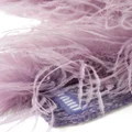 Miu Miu feather-embellished cashmere scarf - Purple