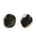 Saint Laurent Shelle circular-design earrings - Black