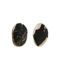 Saint Laurent Shelle circular-design earrings - Black