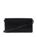 Karl Lagerfeld medium Signature leather shoulder bag - Black
