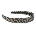 Moschino metallic logo-print hairband - Black