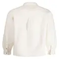 izzue eyelet-detail shirt jacket - White