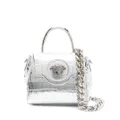 Versace small La Medusa leather tote bag - Silver