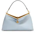 ETRO large Vela leather shoulder bag - Blue