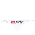 Diesel Bfpn-Brigittes logo-print bikini briefs - White