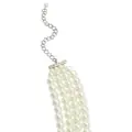 Kenneth Jay Lane Kenneth 4-row necklace - White