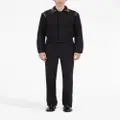 Ferragamo pointed-flat collar wool jacket - Black