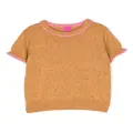 Cashmere in Love Kids Brighton cotton blend knitted T-shirt - Yellow