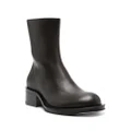 Lanvin zip-fastening leather ankle boots - Brown