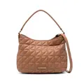 Love Moschino quilted faux-leather shoulder bag - Brown