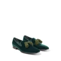 Jimmy Choo Foxley velvet loafers - Green