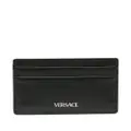 Versace Barocco-jacquard leather cardholder - Black