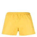Paul Smith Zebra-motif drawstring-waist swim shorts - Yellow