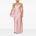 Victoria Beckham Cami open-back satin gown - Pink