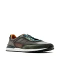 Magnanni panelled low-top sneakers - Green