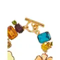 Oscar de la Renta Cloudy floral-motif bracelet - Gold