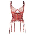 Bordelle Cymatic Basque corset bra - Red