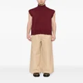 Marni straight-leg elasticated-waistband trousers - Brown