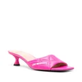 Love Moschino logo-print 65mm quilted mules - Pink