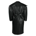 Nanushka Marielle leather biker coat - Black