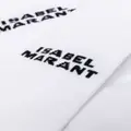 ISABEL MARANT logo-intarsia socks - White
