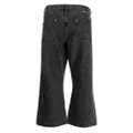 izzue stud-embellished straight-leg jeans - Black