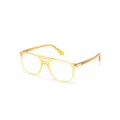 Persol pilot-frame translucent glasses - Yellow