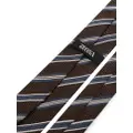 Zegna striped jacquard silk tie - Multicolour