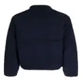 Fila Cormac logo-embroidered fleece jacket - Blue