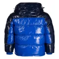 Fila Lionel colour-block puffer jacket - Blue