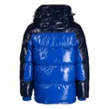 Fila Lionel colour-block puffer jacket - Blue