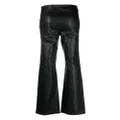Gestuz IvyGZ leather slim-fit trousers - Black