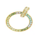 Oscar de la Renta small crystal-embellished clip-on earrings - Gold