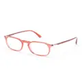 Persol PO3337V round-frame transparent glasses - Red