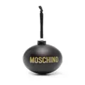 Moschino logo-embossed ornament ball (set of two) - Black