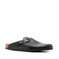 Birkenstock Boston buckle-embellished slippers - Black