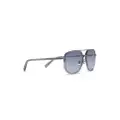 Zegna transparent pilot-frame sunglasses - Purple