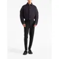 Prada wool-blend cropped down jacket - Black