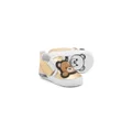 Moschino Kids Teddy Bear appliqué sneakers - Gold