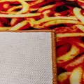 Seletti spaghetti-print rectangular mat - Multicolour
