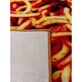 Seletti spaghetti-print rectangular mat - Multicolour