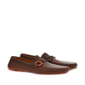 Ferragamo Gancini leather loafers - Brown