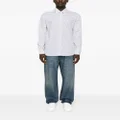 Karl Lagerfeld logo-print long-sleeve shirt - White